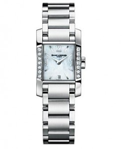 watch White gold, square-faced watch