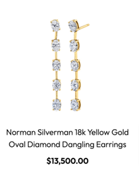 diiamond drop earrings