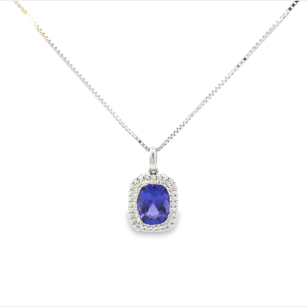 Tanzanite & Diamond Pendant