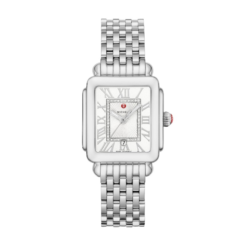 Michele Deco Madison Mid Diamond Dial Watch