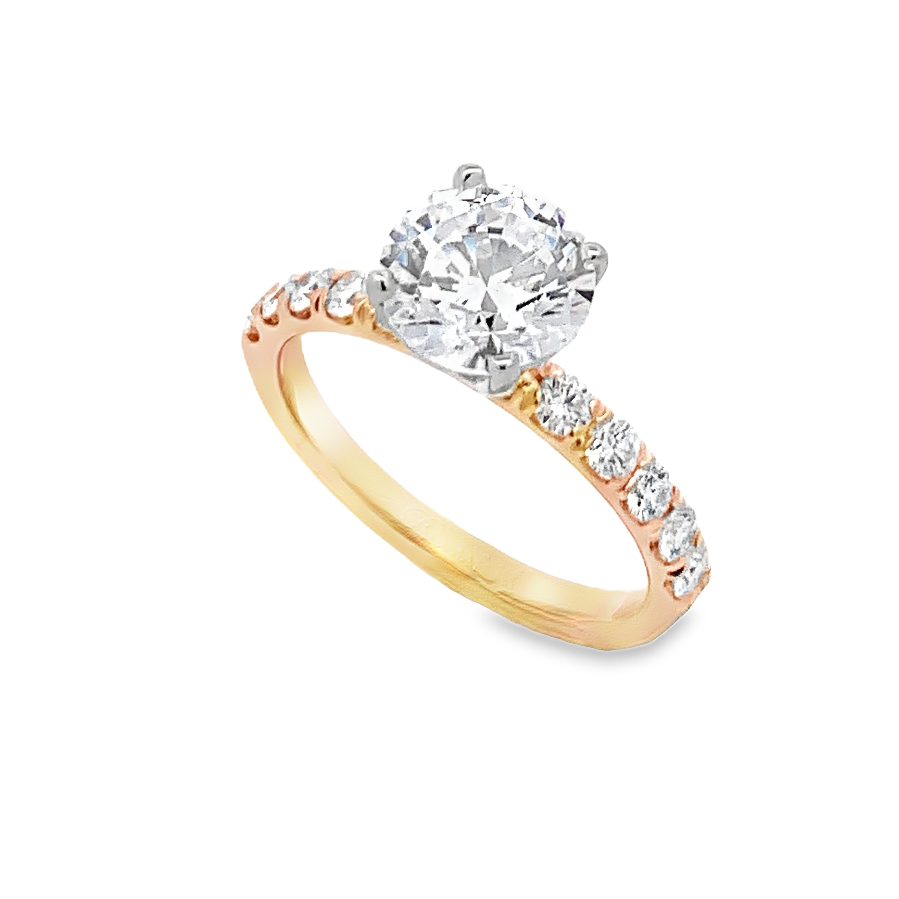 Romanza 14K Yellow Gold Diamond Engagement Ring Setting