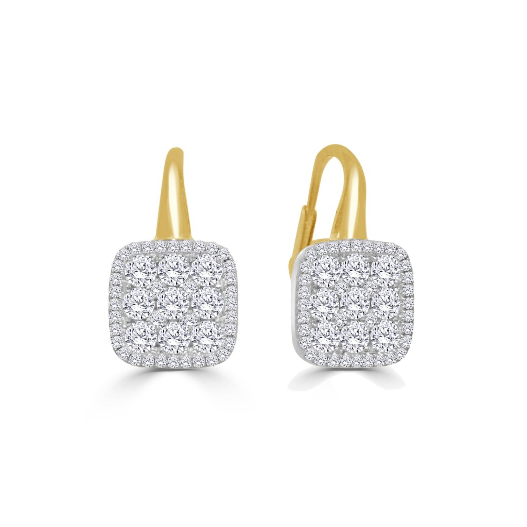 Frederic Sage 14K Two-Tone Diamond Drop Earrings