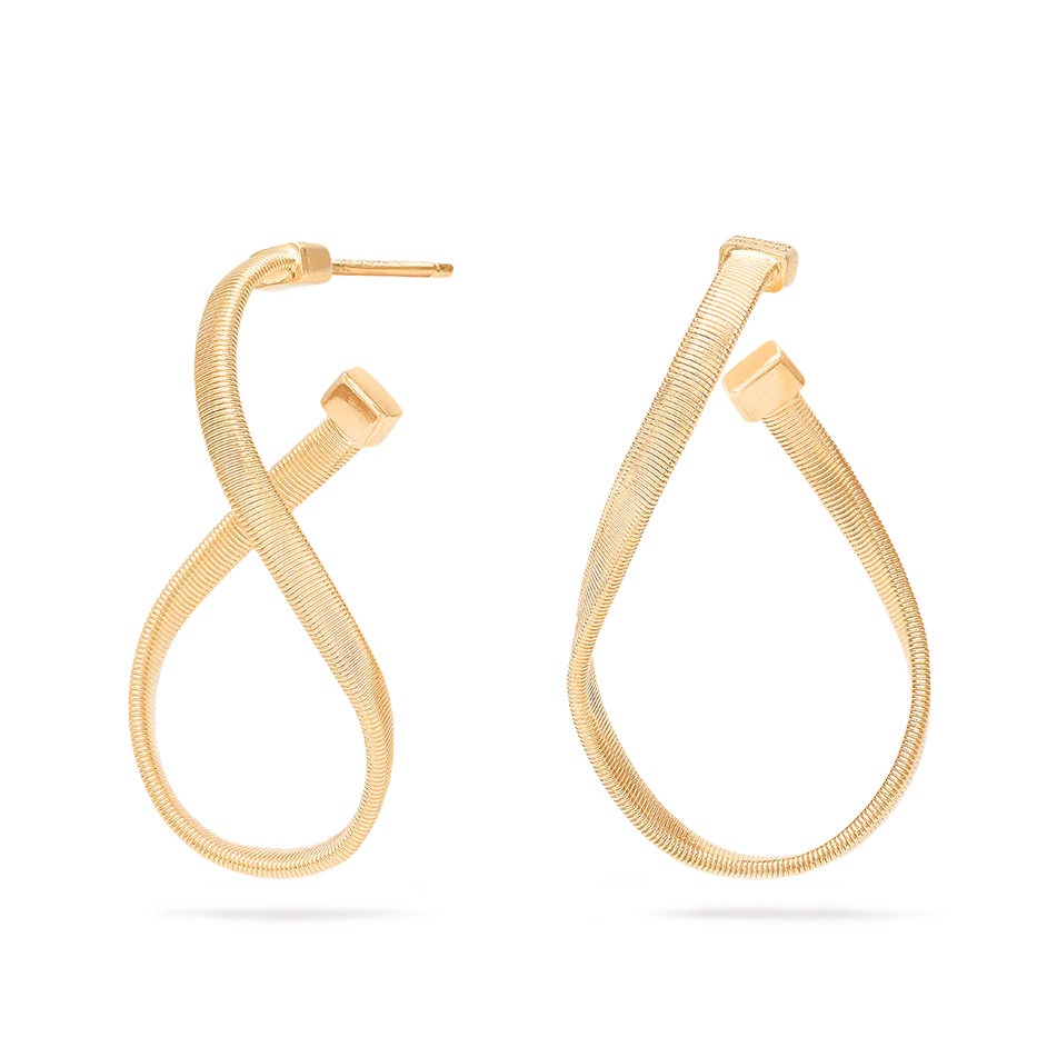 Marco Bicego18K Yellow Gold Marrakech Twisted Hoops