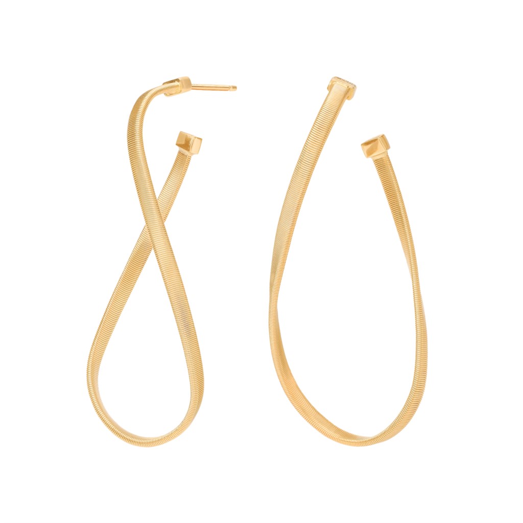 Marco Bicego 18K Yellow Gold Marrakech Oval Twisted Hoops