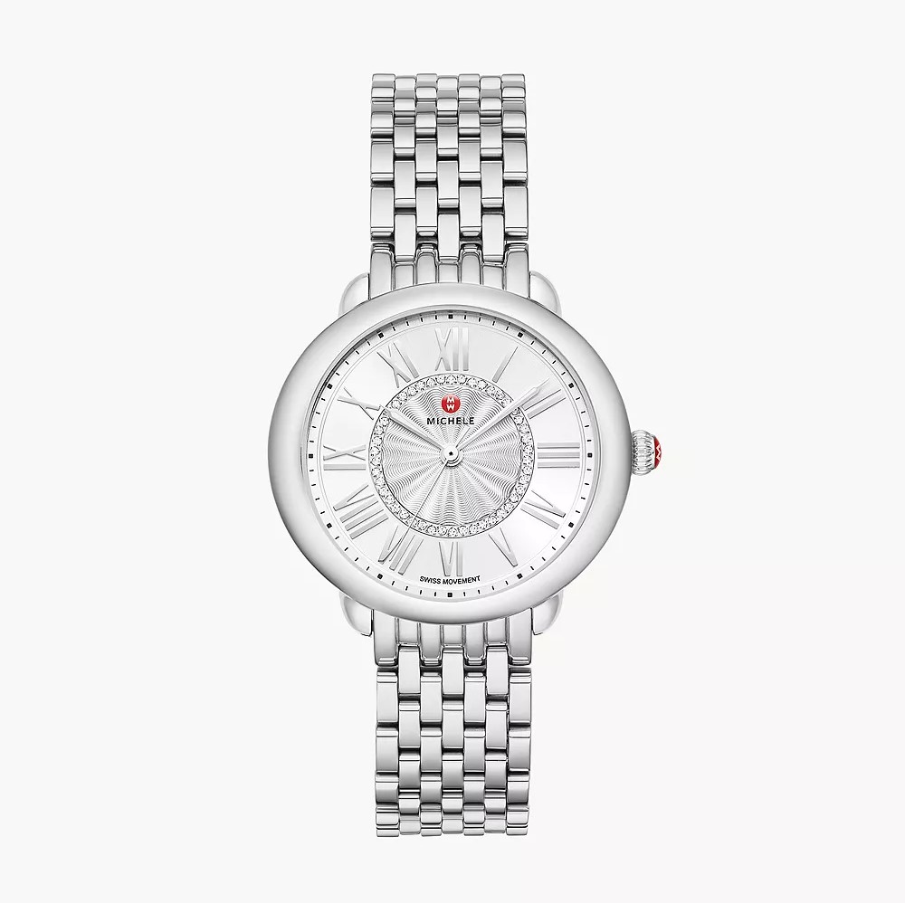 Michele Serein Mid Diamond Dial Watch