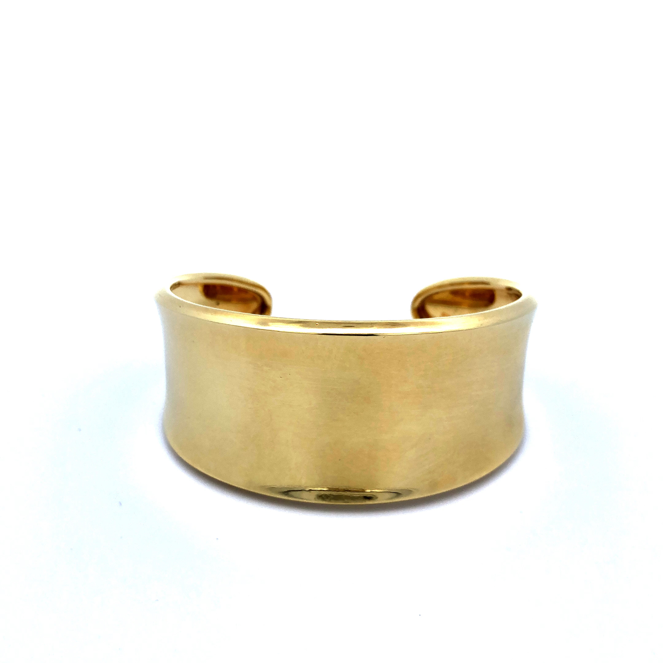 Solid Gold Cuff Bracelet 18k Gold or 14k Gold Bangle 